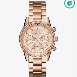 rose gold michael kors watch